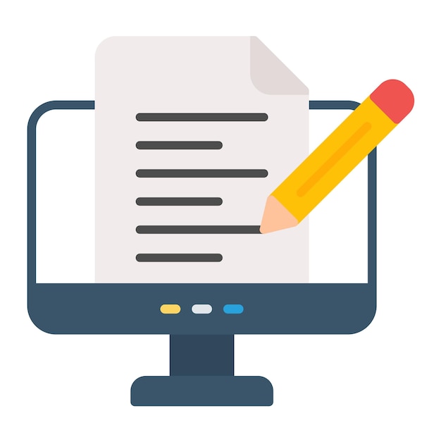 Copywriting Flat Illustration