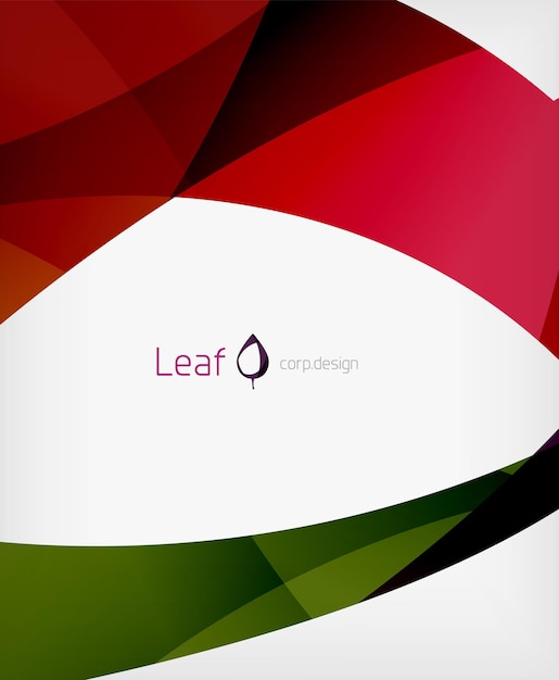 Corporate business flowing lines
