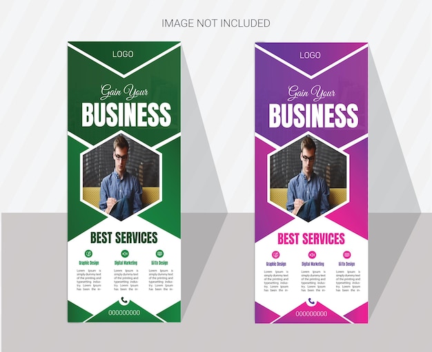 Corporate business roll up bannrer design