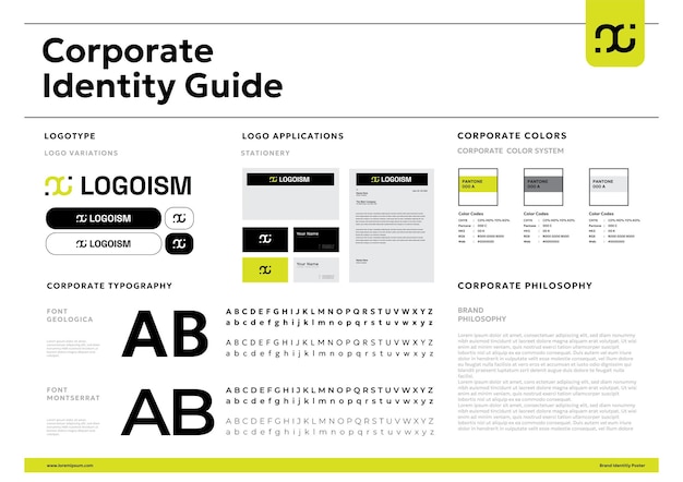 corporate identity guidelines poster design