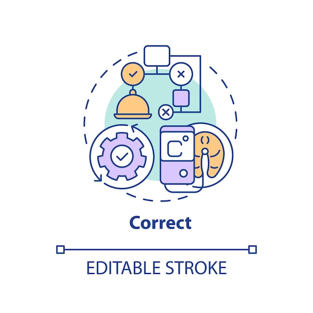 Correct concept icon