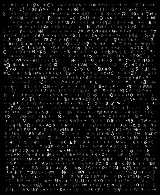 Corrupted source code vector illustration of computer security Abstract glitch background Fatal programming error Buffer overflow problem