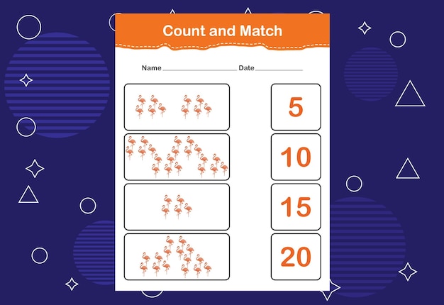 count and match with the correct number count how many birds and choose the correct number