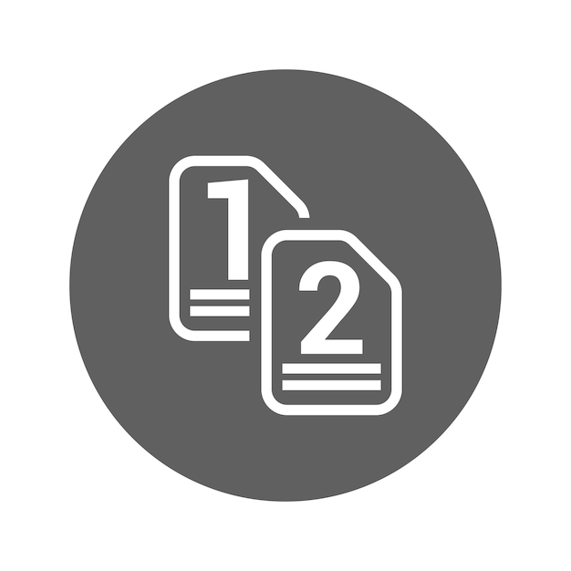count document number icon gray vector graphics