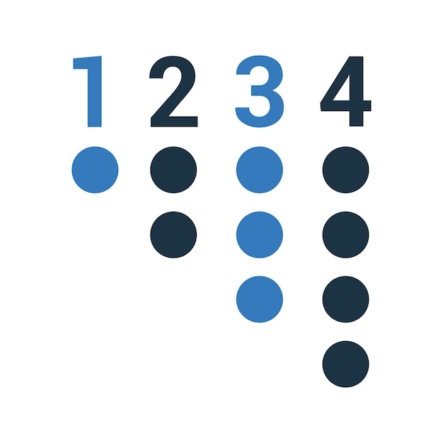 count number reckoning icon simple editable vector graphics