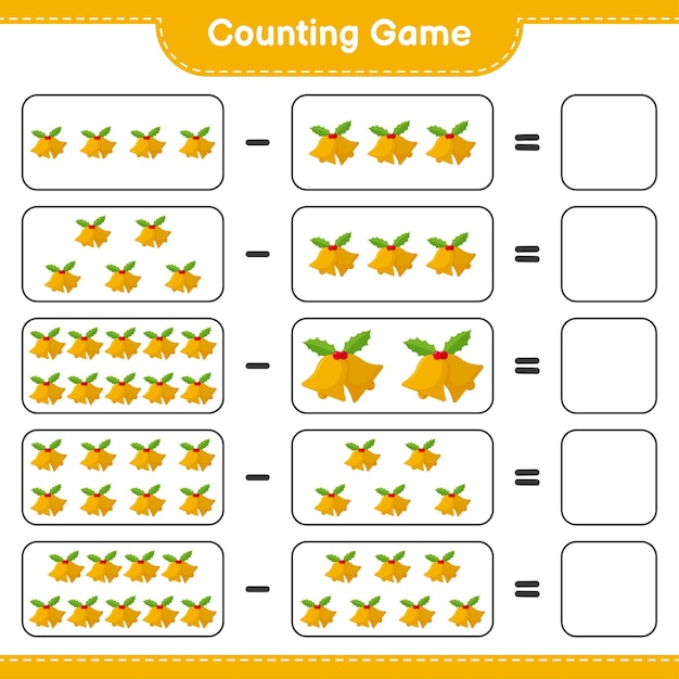 count the number of Christmas Bell and write the result