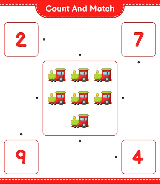 count the number of Train and match with the right numbers