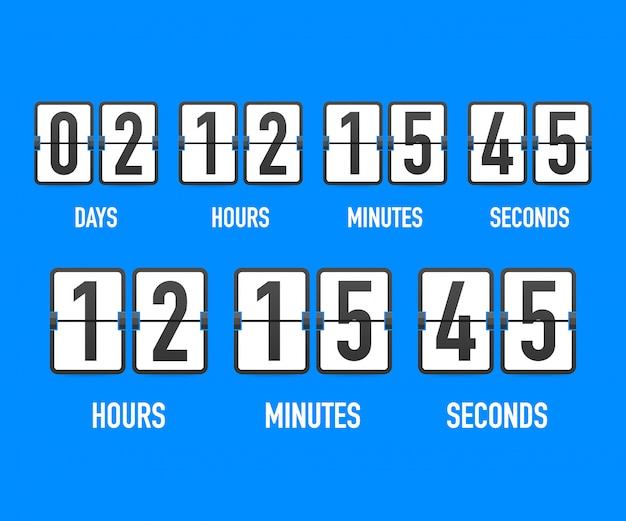 Countdown clock counter timer.
