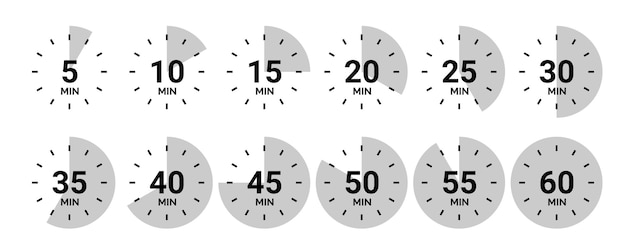 Countdown timer 10 20 30 40 50 60 minutes Countdown from 0 to 60 seconds
