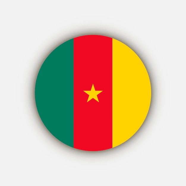 Country Cameroon Cameroon flag Vector illustration