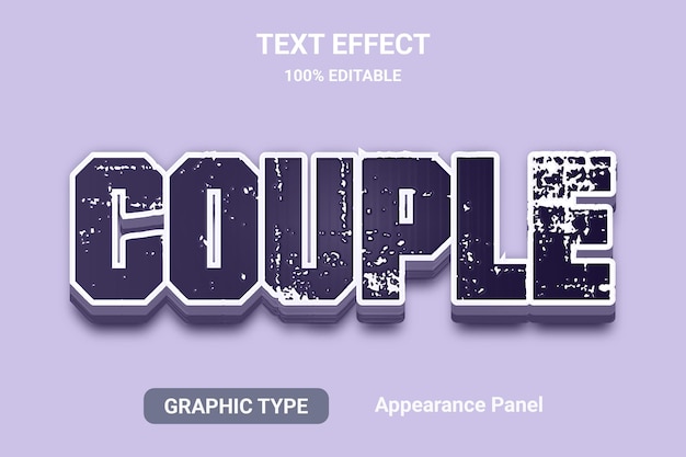 couple 3d text effects