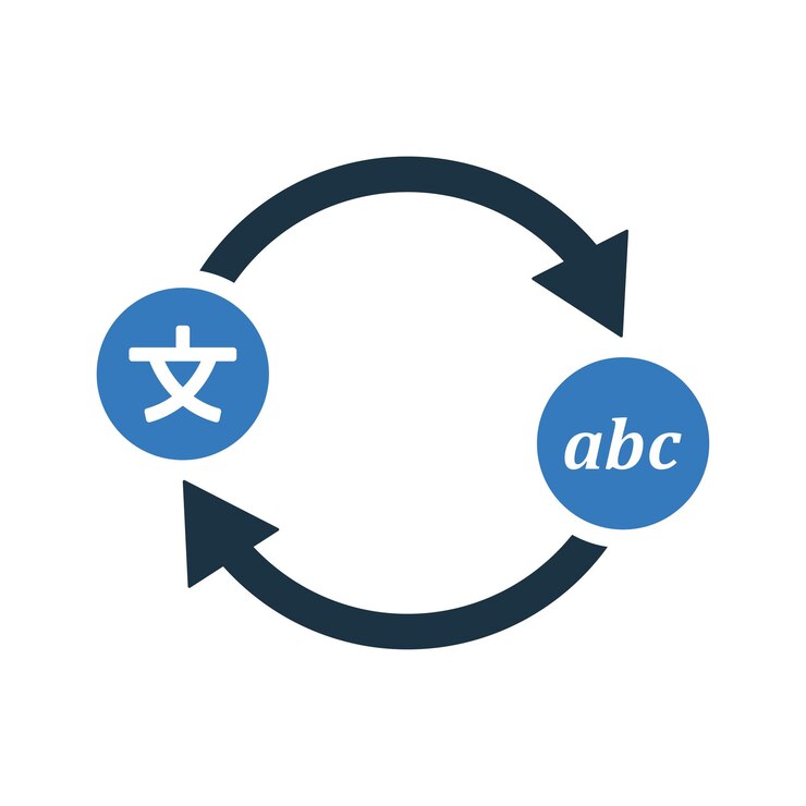 Vector courses translation language icon simple editable vector illustration