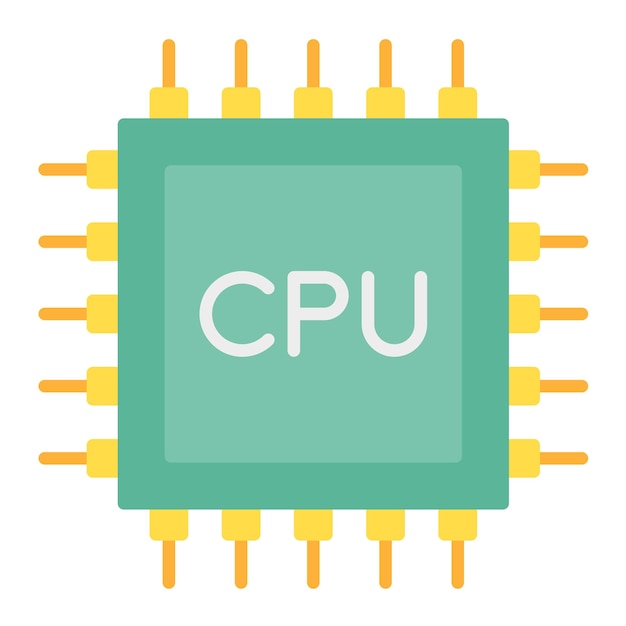 CPU Vector Illustration Style