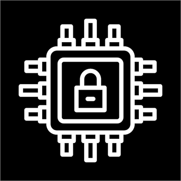 cpu with lock icon