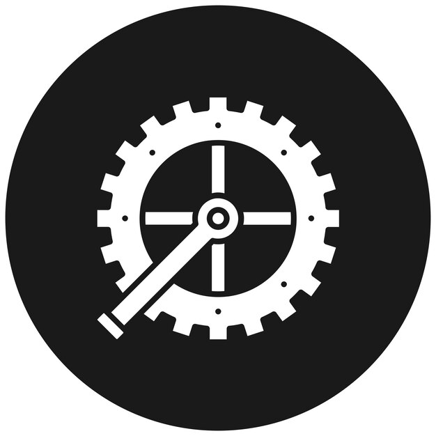 Crankset vector icon Can be used for Athletics iconset