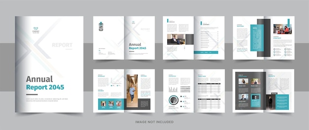 Creative annual report brochure design template