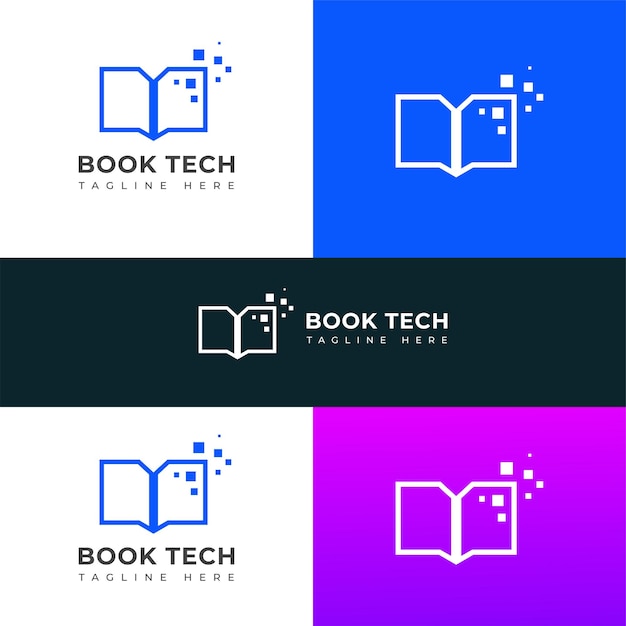 Creative Book tech logo design