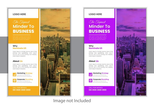 Creative business flyer modern digital marketing agency flyer template