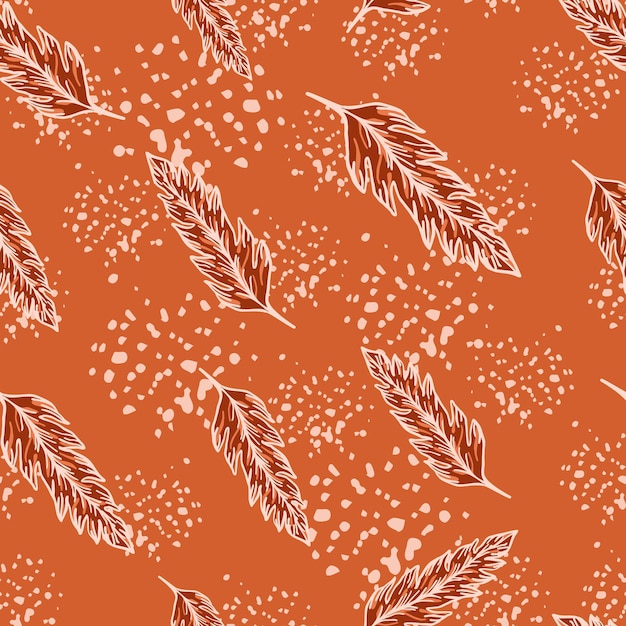 creative foliage seamless pattern. modern floral wallpaper. simple leaves ornament. leaf backdrop. for fabric design, textile print, wrapping, cover. vector illustration