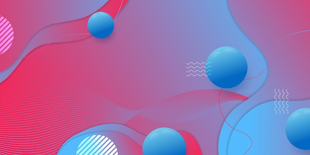 Creative horizontal website screen part for responsive web design project development. Abstract geometric pattern banner layout mock up. Corporate landing page block vector illustration template