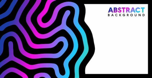 creative line art background vector design with gradient colors