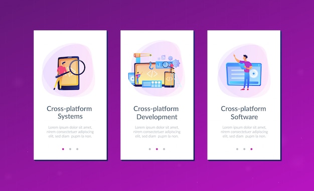 cross-platform development app interface template.