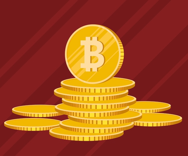 Crypto coin vector illustration
