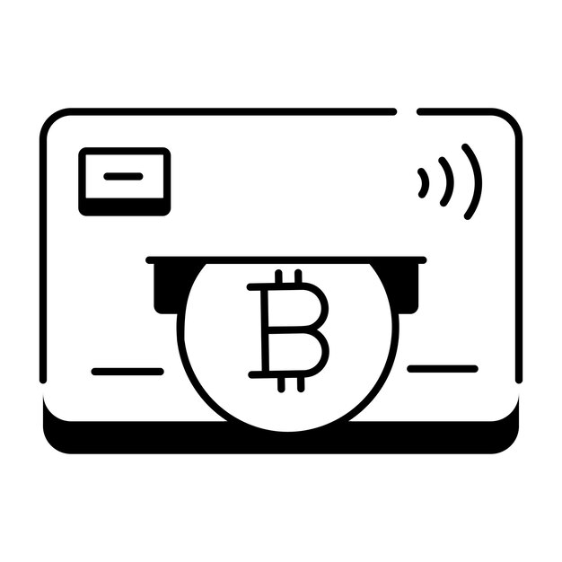 Cryptocurrencies Linear Icon