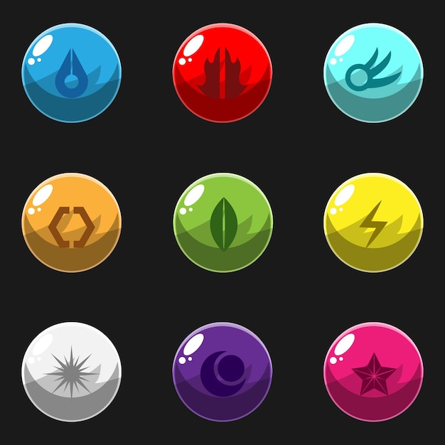 Crystal Energy Element Game