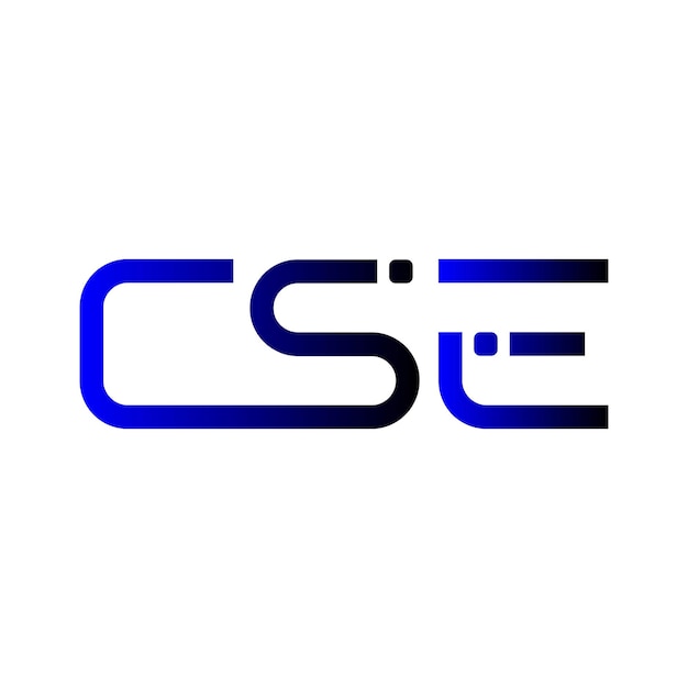 cse logo initials branding gradient blue design lettermark monogram modern simple clean