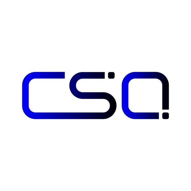 csq logo initial letters cso branding identity design blue gradient modern minimal tech corporate