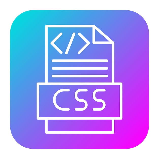 CSS Code vector icon Can be used for Coding and Development iconset