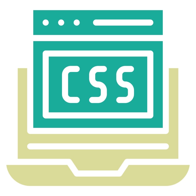 CSS Code vector icon illustration of Coding and Development iconset