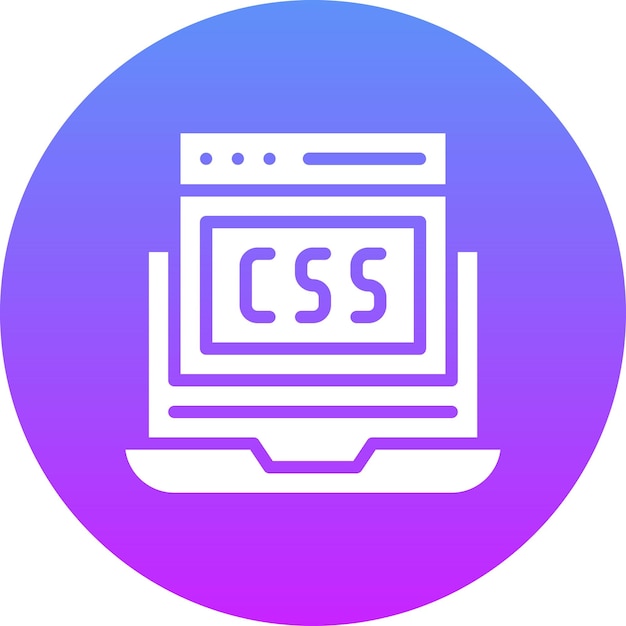 CSS Code vector icon illustration of Coding and Development iconset
