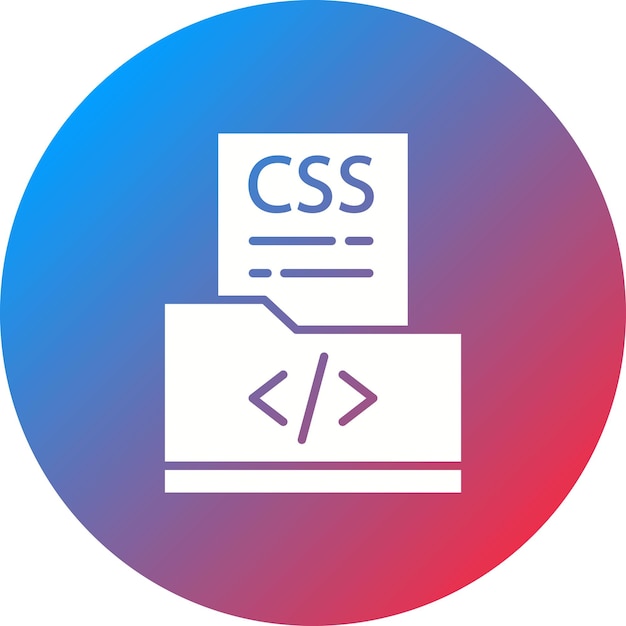 CSS File icon vector image Can be used for Coding and Development