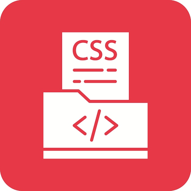CSS File icon vector image Can be used for Coding and Development