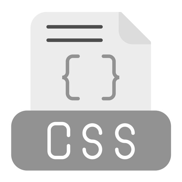 Css File icon vector image Can be used for Computer Programming