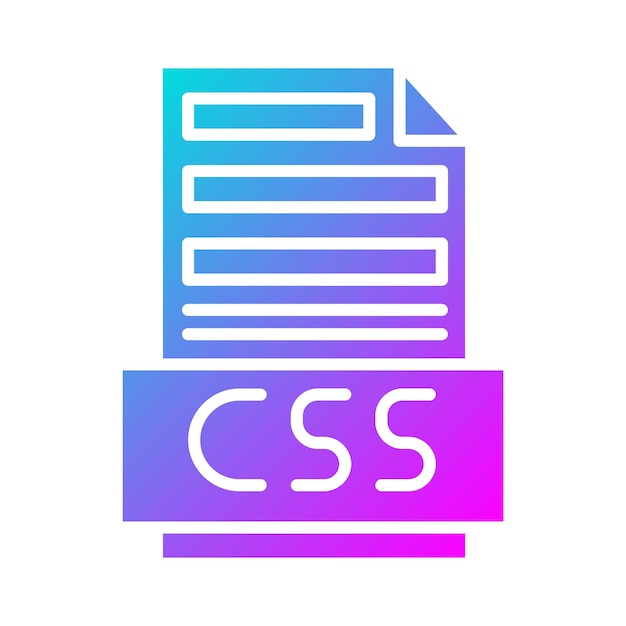 CSS File vector icon Can be used for Coding and Development iconset