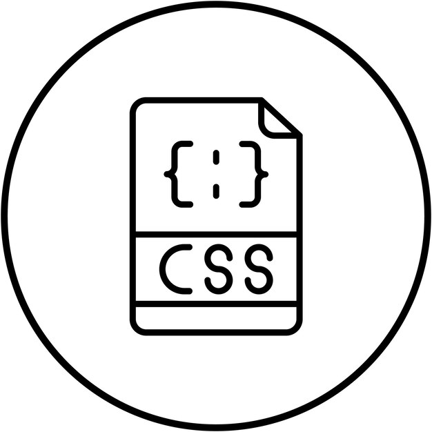 css file vector icon can be used for computer programming iconset