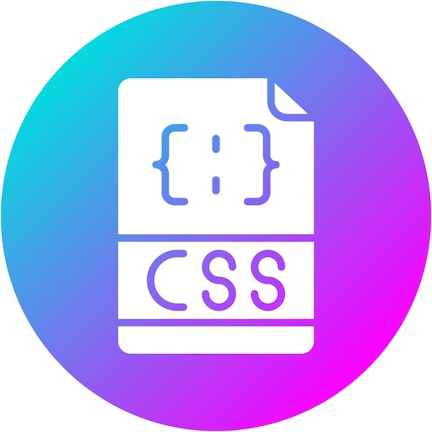 Css File vector icon Can be used for Computer Programming iconset