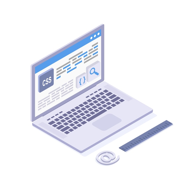 CSS programming language, website development, mobile app creating. C