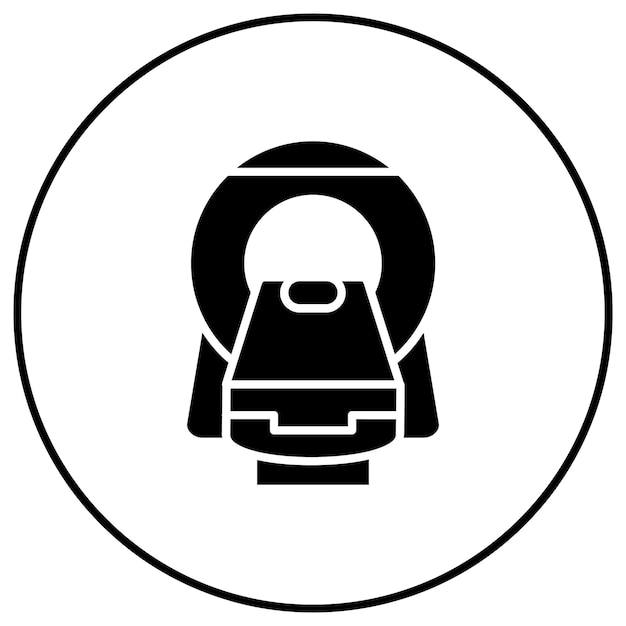 ct scan icon vector image can be used for health checkup