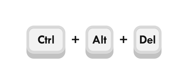 ctrl alt del computer keyboard buttons combinations hotkeys combination for delete