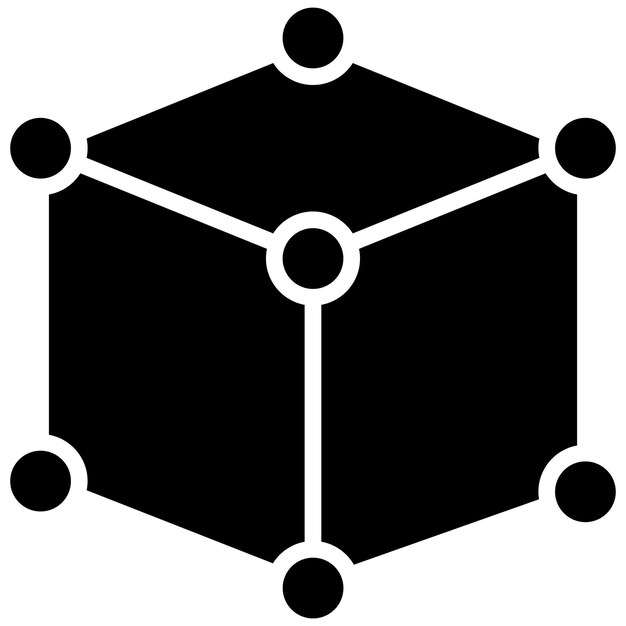 Cube Vector Illustration Style