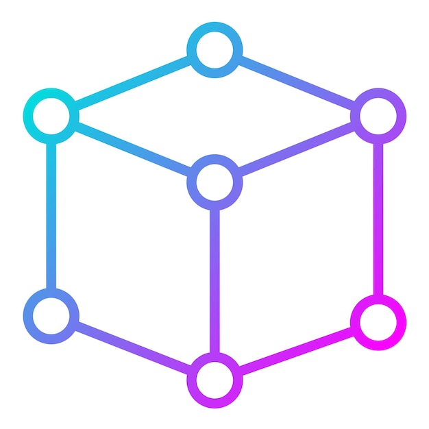 Cube Vector Illustration Style