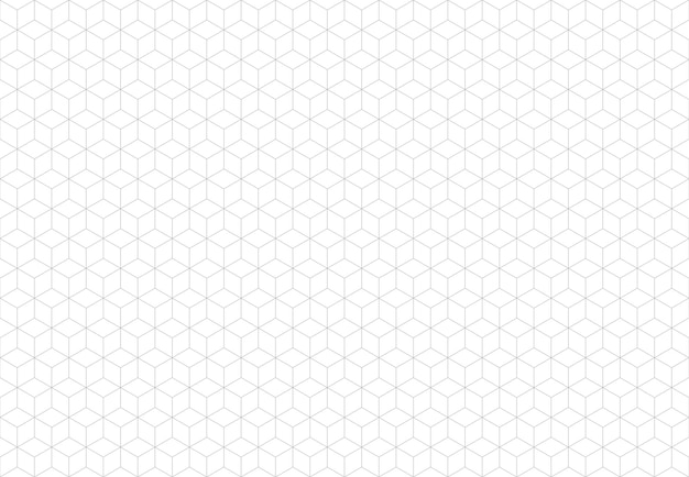 Cubes line geometric abstract grid seamless pattern Vector