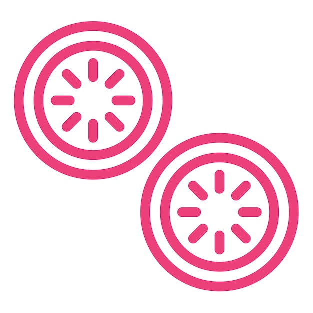 Cucumber slice Vector Icon Design Illustration