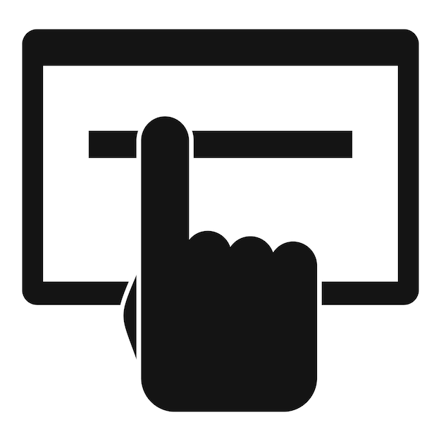 cursor paste links icon simple illustration of cursor paste links vector icon for web design isolated on white background