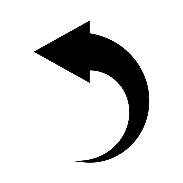curved arrow icon illustration design