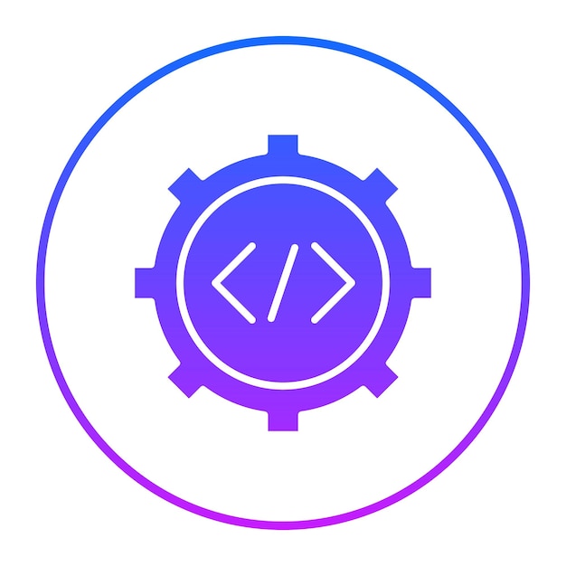 Custom Code Implementation Vector Illustration